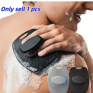 Soft Silicone Body Scrub, Cleansing and Exfoliating Body Scrub with Ergonomic Non-Slip Handle, Suitable for Bathing and Face Washing, Unisex, Exfoliating Bath Tool, Exfoliating Shower Scrubber