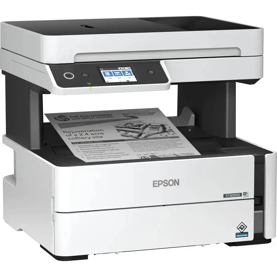 Epson WorkForce ST-M3000 Monochrome Multifunction Supertank Printer with Wireless Connectivity
