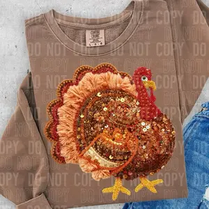 Yarn Turkey DTF 11” Transfer - Thanksgiving