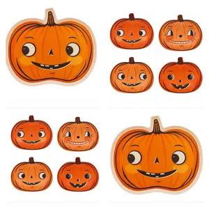My Minds Eye Halloween Bamboo Platter or Melamine Plate Set 4 Piece Vintage Inspired Serving Pieces Eco Friendly Sustainable Party Accessories. You choose!