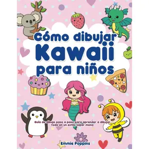 Cómo Dibujar Kawaii Para Niños: Guía De Dibujo Paso a Paso Para Aprender a Dibujar Todo En Un Estilo Súper Mono (Spanish Edition)