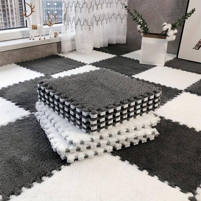 24-Piece Set of Interlocking Foam Floor Mats, Soft, Non-Slip, Hand-Washable Interlocking Carpet, Suitable for Home, Gym, Yoga Exercise, Pilates and Body Shaping, Cushioning Mat, Pet Mat, Crawling Mat, Can Be Used in Bedroom, Living Room, Sofa Entrance.qiu