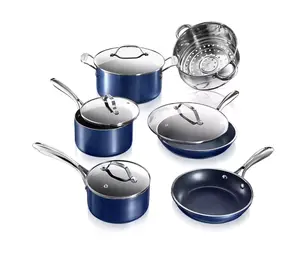 Granitestone Diamond Classic Blue 10-pc. Nonstick Cookware Set