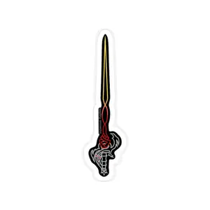 Infernal Rapier Transparent Outdoor Stickers, Die-Cut, 1pc
