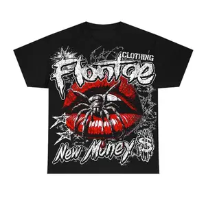 Bred 11s Low Flontae T-Shirt All Mouth Graphic, Short Sleeve Crew Neck T-Shirt, Pull On, Casual, Unisex Cotton, Menswear, Womenswear A13