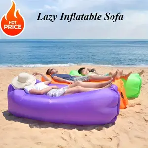 Quick-Inflate Portable Inflatable Air Sofa Bed - 200KG Heavy Duty Outdoor Camping Lounger, Lightweight & Compact for Beach, Music Festivals, Hiking, and Travel - Includes Carry Bag for Easy Storage and Transport