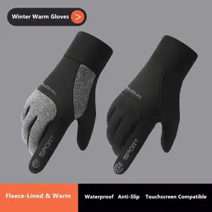 1 pair of winter warm gloves, outdoor sports gloves - compatible with touch screen, waterproof, windproof, anti slip, heating - suitable for hiking, driving, running, and cyclingRAIMENTRY