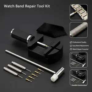 Professional Watch Link Band Sizing Removal Tool Kit for Watch Bracelet Adjustment, Watch Pin Removal Adjustment Tool Kit, Portable Repair Tools