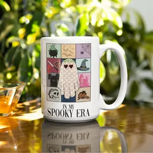 In My Spooky Era Mug | Ceramic Coffee Mug | Spooky Mug | Spooky Era Mug | Ghost Mug | Halloween Mug Drinkware Reuse