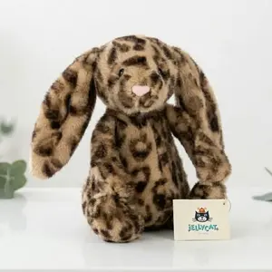 Jellycat Cobblehop Leopard Bunny Plush, Soft Stuffed Toy Doll, Lovely Gift for Her, Gift Ready with Dust Bag, NWT