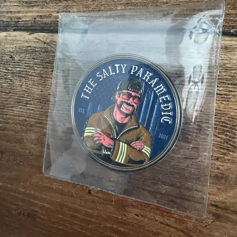 Quiet Shift/Salty Paramedic Challenge Coin