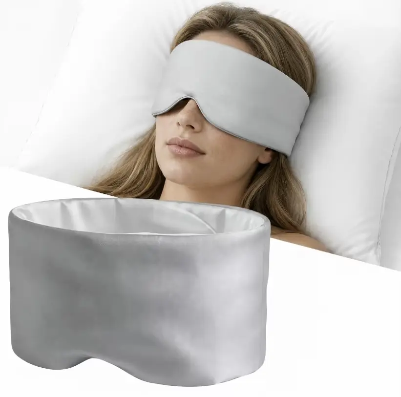 Space capsule 2-in-1 eye mask and ear cover for sleep, unisex, suitable for office naps, light-blocking, noise reduction, eye protection during sleep, integrated design