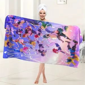 My Hero Academia Microfiber Bath Towel, Quick-Dry Lightweight Soft, Ideal for Bathroom, Swimming, Camping, Fitness, Travel, Yoga