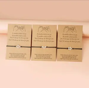 Sun, Moon,  And Star Friendship Matching bracelet 3 pcs set for best friend, mother-daughter-father-son, sisters, man or woman