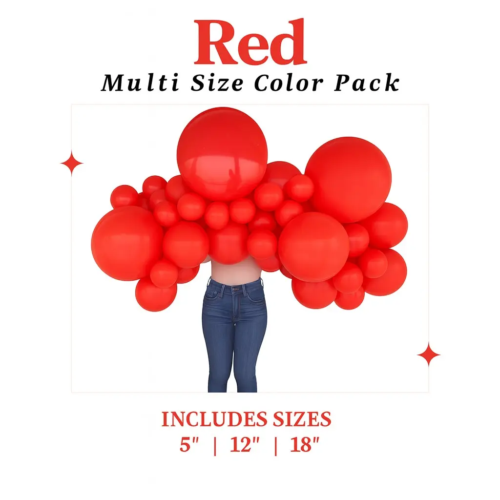 Red Balloon Pack with Optional Add-Ons Red Balloon Pack with Optional Add-Ons