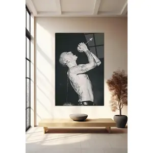 Chester Bennington I Cult Musician I Album Poster I Black & White