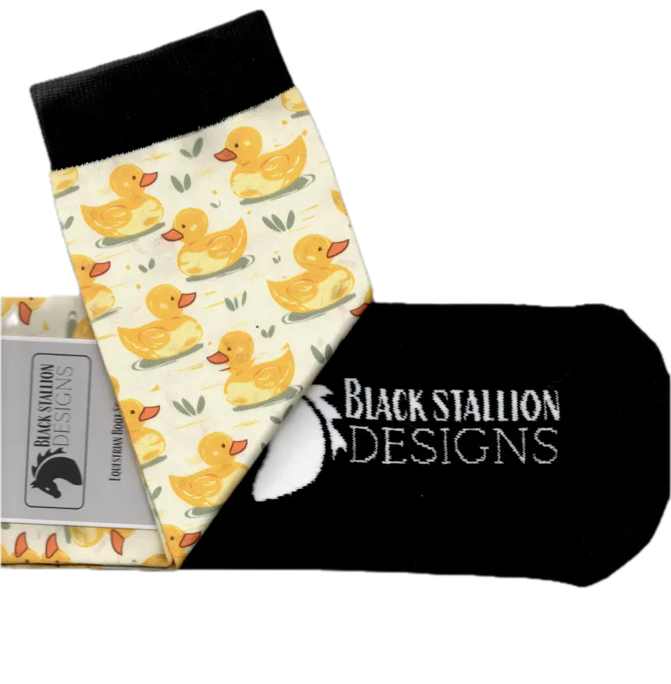 Ladies Equestrian Boot Socks - Black Stallion Designs