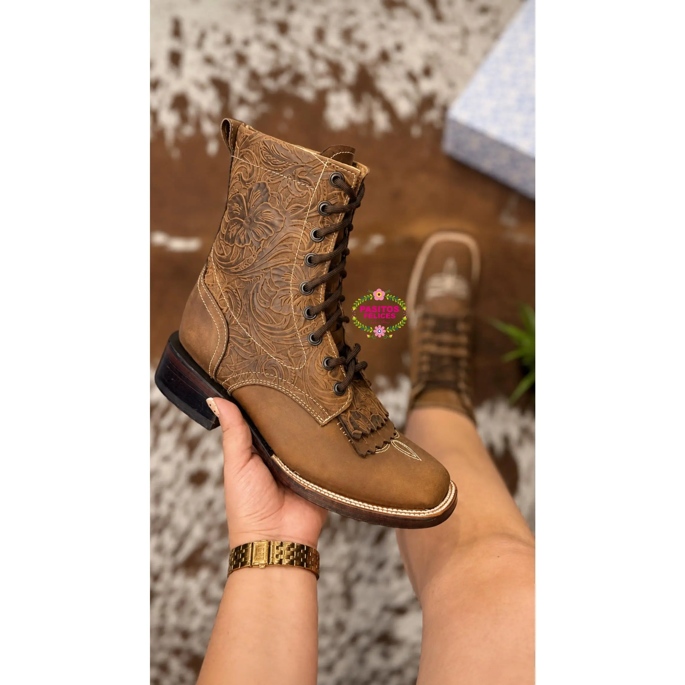 Botas Lacer - Cobre Laced Boots cowgirl  boots  lolly Women Shoe