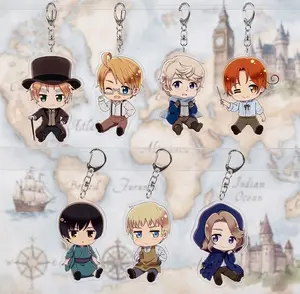Hetalia Axis Powers Anime Acrylic Keychain - North Italy Germany Cute Accessories, Kawaii Keyring Accessory, Fun Charm For Backpack Or Purse | High Quality and Customer Favorite Items