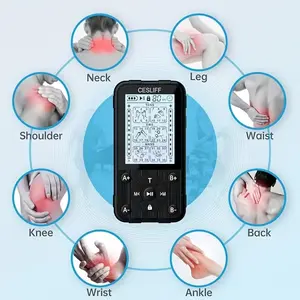 Belifu 3-in-1 36 Modes TENS EMS Unit, Muscle Stimulator TENS  for Dual Channel Electronic Pulse Massager Muscle Massager for Lower Back Neck Shoulder with 10 Pads