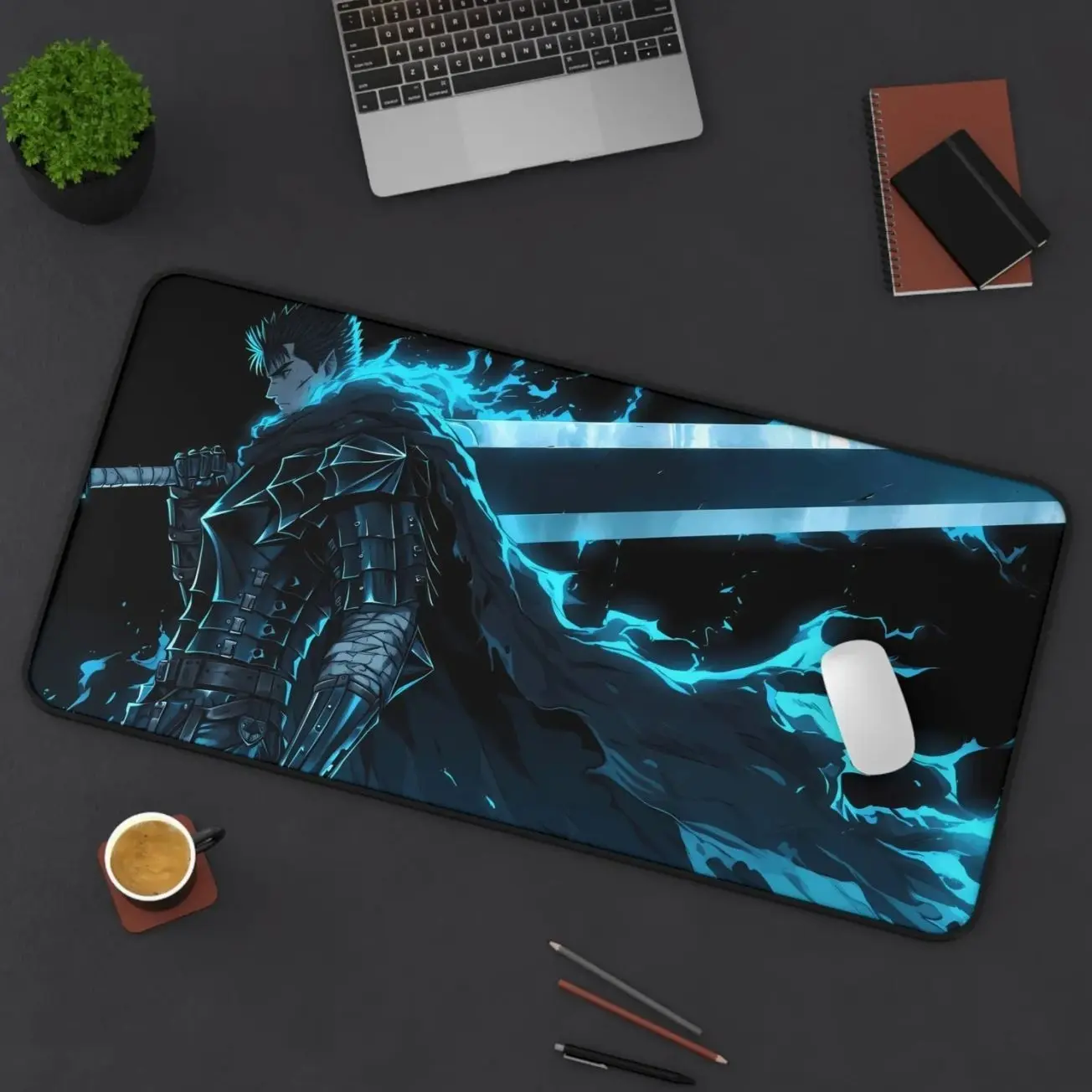 Berserk Art Mouse Pad: Guts Anime Desk Mat