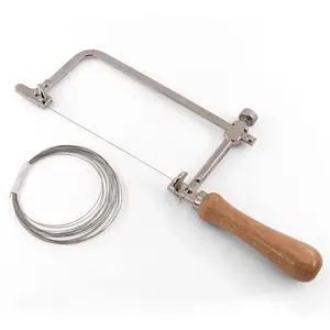 1PC Wire Saw Frame Coping Saw Frame with Dia 0.5mm Wire for DIY&Cutting Tile Jade Stone Wood