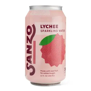 Sanzo Lychee Sparkling Water - All Natural & No Artificial Sweeteners