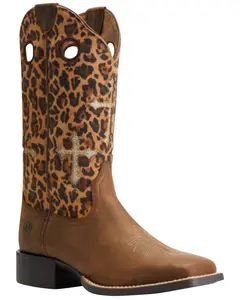 Ariat Women's Round Up Crossroads Western Performance Boot Broad Square Toe - 10042384