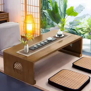 Table Folding Coffee Table Foldable Floor Table Low Table for Living Room,Dining Room,Tea,Tatami,Home Decoration (47.24 * 19.68 * 12.2 INCH)