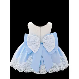 One-Year-Old Baby Children's  Full Moon Christening Gown Lace Girl's Fluffy Princess  for girls dress