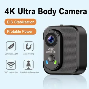 CAMWORLD Mini Hands-free EIS Stabilization 4K Bodycam,64GB Ultra Action Camera With Magnetic Clip,Portrait And Landscape Modes,Thumb Size,Wireless Connect,For Cycling,Motorcycle Pet Daily Vlogging,gift for TK Youtube creator,Summerwins,fathersdaygift