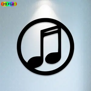 1pc Musical Note Metal Wall Art, Vibrant Musical Note Statue Mural, Ideal Gift for New Year, Christmas, Music Decor Enthusiasts, Rust-Resistant Metal Wall Decor Wall Sculptures, Stylish Home & Outdoor Decor Accent