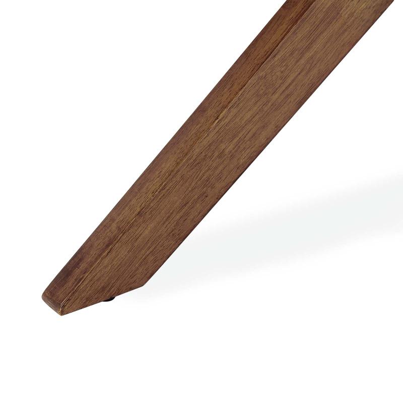 Modway Crossroads 47" Round Wood Dining Table in Walnut