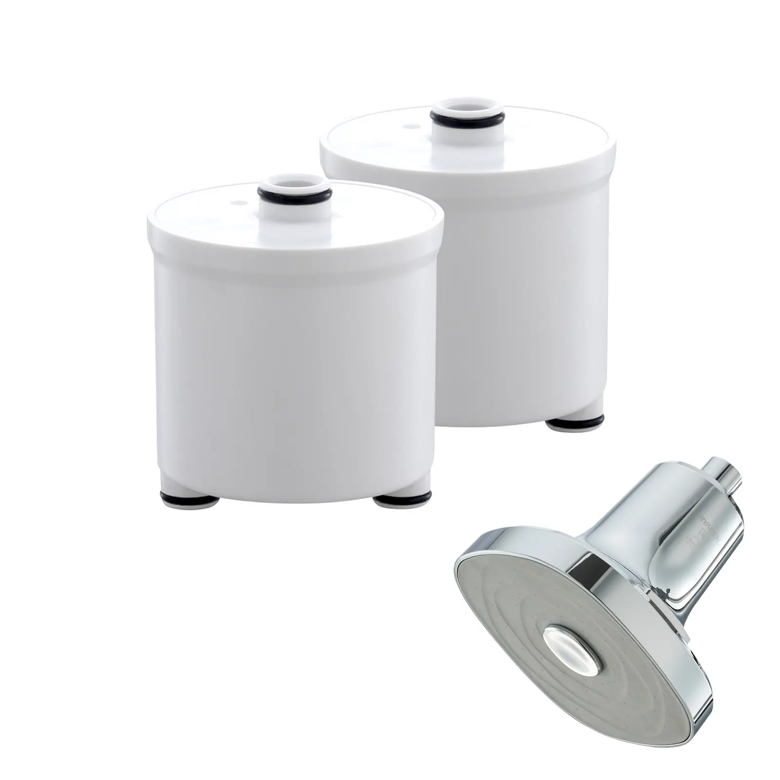 Ryamen Shower Filter Replacement Cartridges (2-Pack, 6-Month Supply)