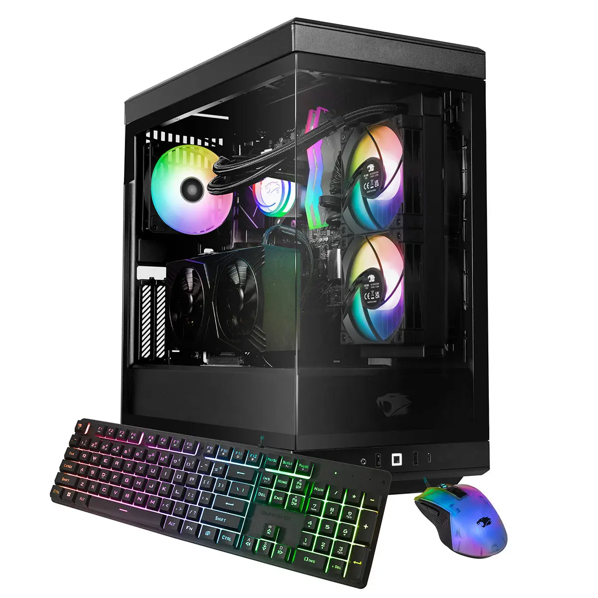 iBUYPOWER Y40BI9N5801 Gaming Desktop Computer, Intel Core Ultra 9 285 2.5GHz, 32GB RAM, 2TB SSD, NVIDIA GeForce RTX 5080 16GB, Windows 11 Home, Black