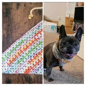 Crochet Bandana for Humans AND Pets! Get a matching set for 50% off one