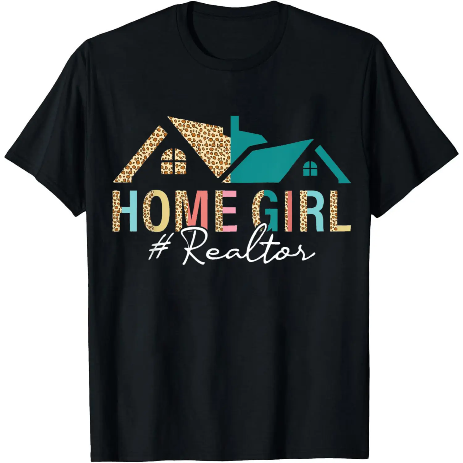100% Cotton Home Girl Realtor House Pattern T-Shirt Women Men Unisex Clothing Streetwear