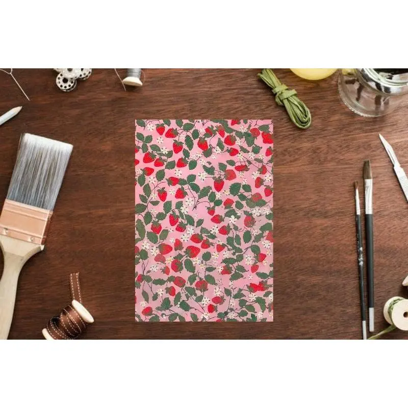 Clay Transfer Paper, Strawberry transfers for polymer clay, Strawberry pattern Transfer Paper