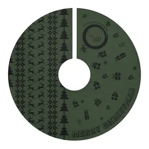 BR Winter Christmas tree skirt