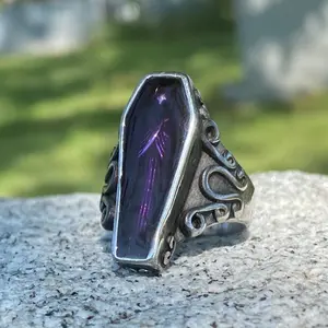 Vampire Purple Coffin Ring