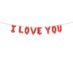 83" x 14"" I LOVE YOU Mylar Balloon