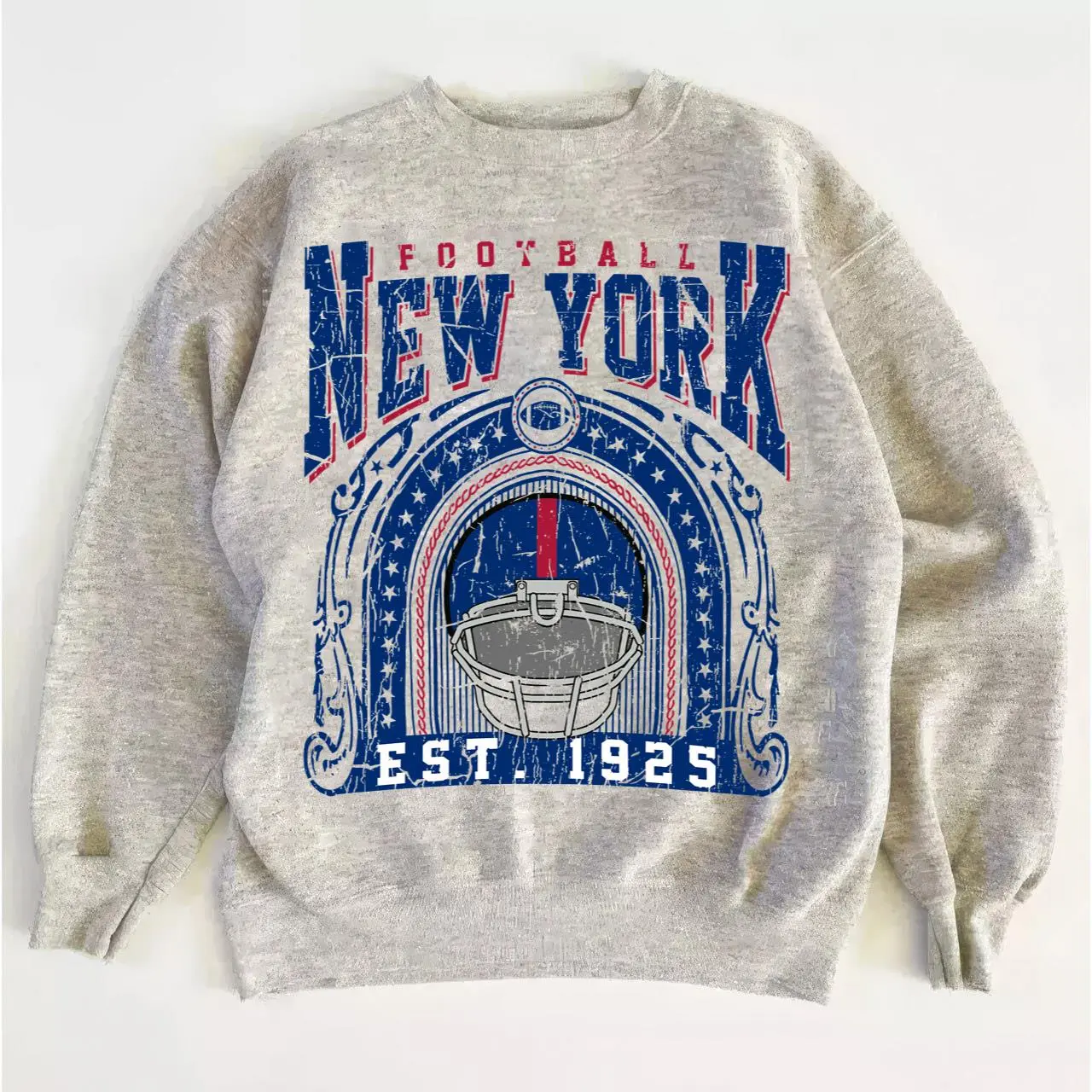 Giants Football Vintage Sweatshirt, Retro New York Football Pullover, Game Day Fan Gift