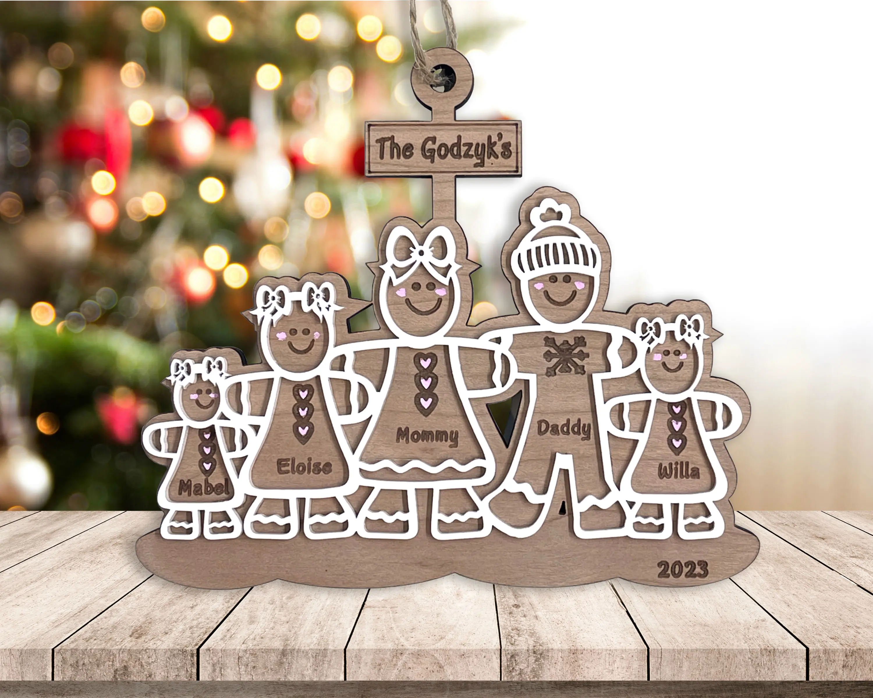 Gingerbread Family Ornament