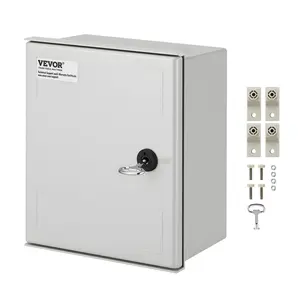 fathersdaygift  VEVOR NEMA Electric Box, 12x10x6'' NEMA 4X Fiberglass Electric Enclosure, IP66 Water Dust Resistant, Suitable for Both Outdoor Indoor Use, Includes Mounting Plate (30x25x14 cm)