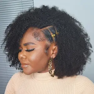 HerGivenHair BYE BYE Leave-out Coily (3C-4A) Clip-in Hair Extensions Invisible Clip ins True Roots Clip ins Invisible Wefts For Natural Hair Black Girls