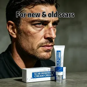 Scar Removal Cream For New & Old Scars,Effective Skin Repair Treatment For Acne,Surgery,Burns & Injury Scars,Gentle Scar Fading Cream For Body & Face Skin Care