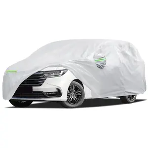 Car Cover Custom Fit for Honda Odyssey Minivan 1999-2025, Waterproof Full Exterior Cover Sun Rain Protection with Door Zipper Silver