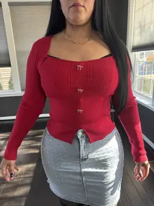 AJ923  Diamond Dream Denim Skirt - Classic Denim with Dreamy Diamond Pattern for Casual & Semi-Formal