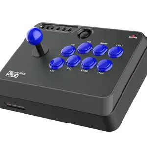 Mayflash F300 Arcade Fight Stick for Switch Xbox Series X/S PS4 PS3 Xbox One PC with Blue Buttons and Joystick