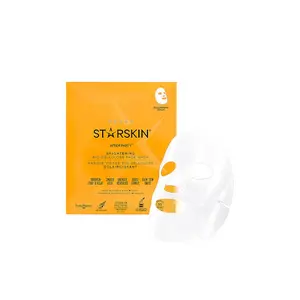 STARSKIN After Party Brightening Bio-Cellulose Second Skin Face Mask Value Pack